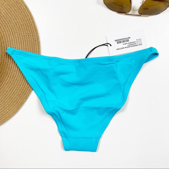 SOLID & STRIPED Morgan Aqua Bikini Bottom Size Small - Picture 3 of 8